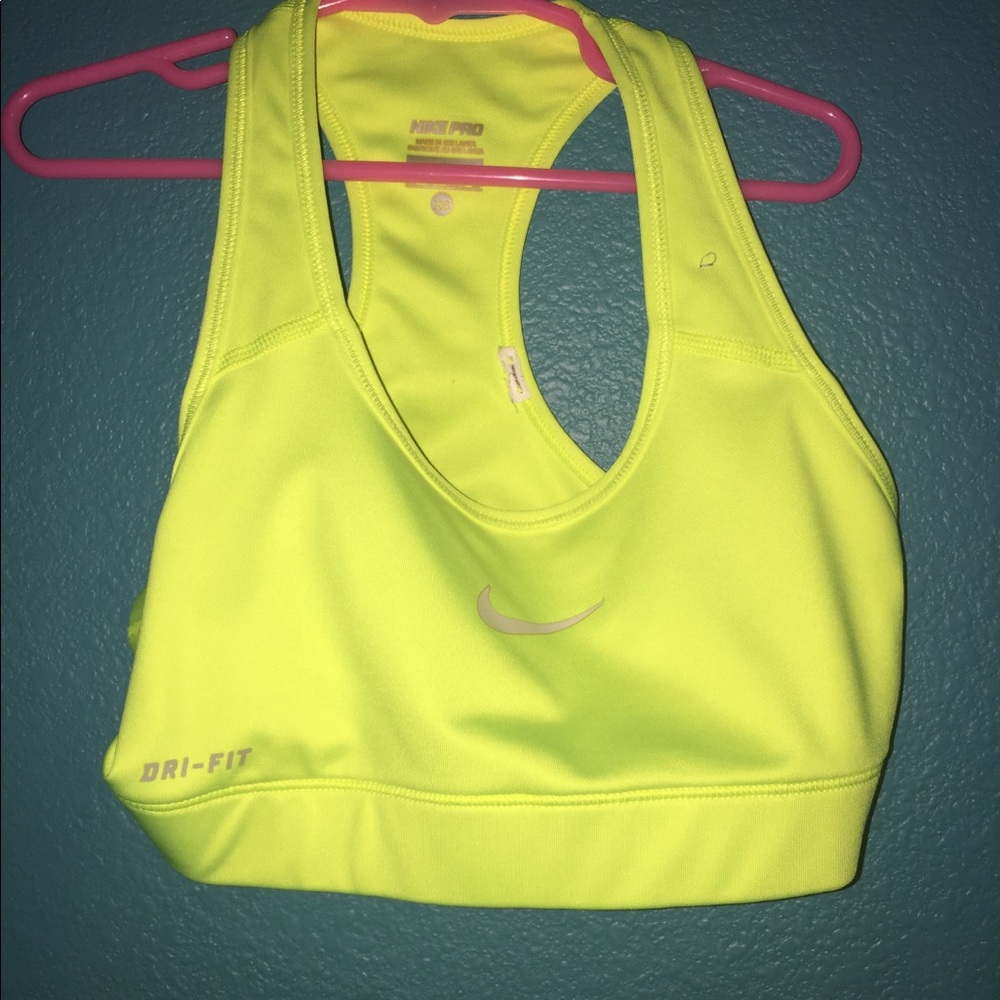 Neon-Yellow Dri-Fit XS Sports Bra